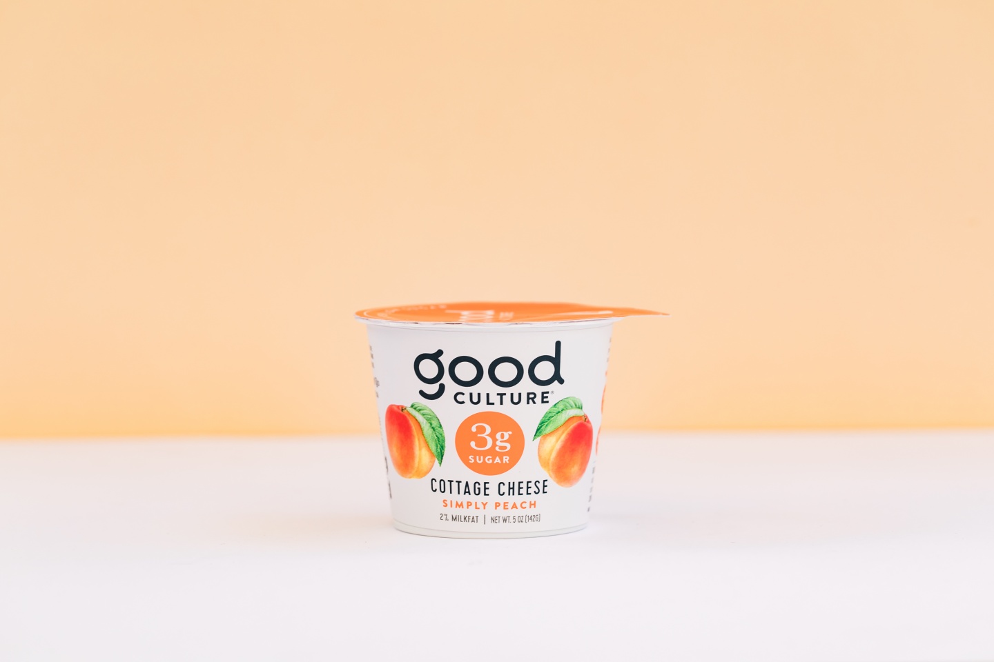 good culture simply peach cottage cheese